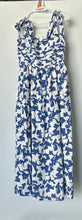Load image into Gallery viewer, Abercrombie & Fitch Womens Emerson Blue White Floral Maxi Dress Size Medium