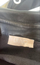 Load image into Gallery viewer, Liu Jo Womens Black Long Sleeve Collared Belted Shirt Dress Size 2