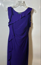 Load image into Gallery viewer, Lauren Ralph Lauren Womens Bryda Purple Ruffle Knee-Length Sheath Dress Size 2