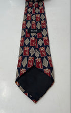 Load image into Gallery viewer, Hugo Boss Mens Blue Red Brown Printed Adjustable Pointed Tie