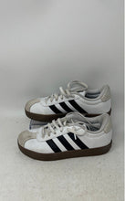 Load image into Gallery viewer, Adidas Kids VL Court 3.0 White Brown Black Lace-Up Low Top Sneaker Shoes Size 2
