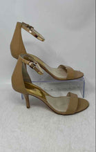 Load image into Gallery viewer, Michael Kors Womens Beige Open Toe Ankle Strap Heels Size 8.5M