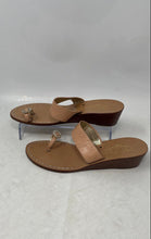 Load image into Gallery viewer, Tuccia Di Capri Womens Beige Leather Slip-On Ring Toe Slide Sandals Size EUR 38