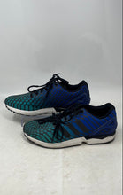 Load image into Gallery viewer, Adidas Mens ZX Flux AQ7419 Blue Turquoise Black Lace-Up Sneakers Shoes Size 10.5