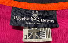 Load image into Gallery viewer, Psycho Bunny Mens Pink Short Sleeve Spread Collar Golf Polo Shirt Size 3