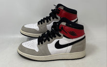 Load image into Gallery viewer, Nike Kids Air Jordan 1 Retro High OG Gray White Red Sneaker Shoes Size 7Y