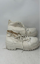 Load image into Gallery viewer, Windsor Smith Womens Deserve White Lace-Up Round Toe Ankle Combat Boots Size 10