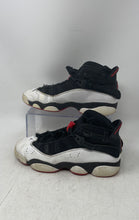 Load image into Gallery viewer, Nike Kids Jordan 6 Rings 323419-067 Black White Lace-Up Sneakers Shoes Size 6Y