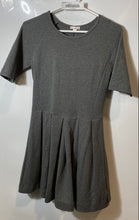 Load image into Gallery viewer, Gap Womens Gray Raglan Sleeve Crew Neck Short Fit & Flare Dress Size XS