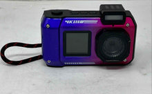 Load image into Gallery viewer, D50 Purple & Pink FHD 4K Dual Screen Underwater Digital Camera Not Tested NCL