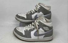 Load image into Gallery viewer, Nike Womens Air Jordan 1 Mid SE Gray White Lace-Up Sneaker Shoes Size 7