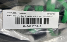 Load image into Gallery viewer, Nike Kids Air Jordan 1 Retro High OG White Green Black Sneaker Shoes Size 1.5Y