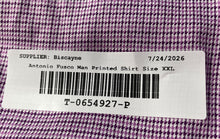 Load image into Gallery viewer, Antonio Fusco Mens Purple Printed Cotton Long Sleeve Button-Up Shirt Size XXL