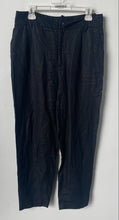 Load image into Gallery viewer, Zara Womens Black Flat Front Pockets Straight Leg Trouser Pants Size Large