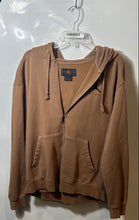 Load image into Gallery viewer, Jordan Mens Brown Jumpman Long Sleeve Pockets Full-Zip Hoodie Size Medium
