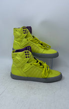 Load image into Gallery viewer, Supra Womens Neon Green Purple Lace-Up Sneaker Shoes Size 8.5