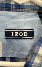 Load image into Gallery viewer, Izod Mens Multicolor Plaid Short Sleeve Collared Button-Up Shirt Size XL