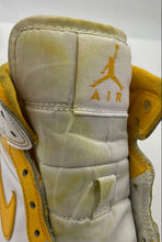 Load image into Gallery viewer, Authentic Nike Womens Air Jordan 1 Mid Yellow White Sneakers Shoes Size 6.5