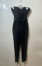 Load image into Gallery viewer, Bebe Womens Black Sweetheart Neck Sleeveless Back Zip One-Piece Jumpsuit Size 2