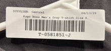 Load image into Gallery viewer, Hugo Boss Mens Gray Cotton Short Sleeve Crew Neck Pullover T-Shirt Size S