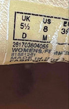 Load image into Gallery viewer, Clarks Womens Brown Beige Round Toe Slip-On Loafer Shoes Size 8M