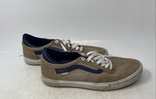 Load image into Gallery viewer, Vans Mens Gilbert Crockett 2 Pro Beige Navy Blue Lace-Up Sneaker Shoes Size 10.5