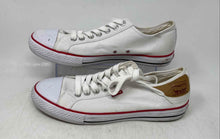 Load image into Gallery viewer, Levi's Mens White Red Round Toe Lace-Up Low Top Sneakers Shoes Size 10