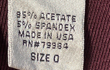 Load image into Gallery viewer, Chico's Womens Travelers Maroon 3/4 Sleeve V-Neck Faux Wrap Blouse Top Size 0
