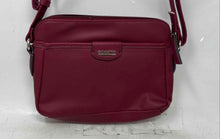 Load image into Gallery viewer, Rosetti Womens Burgundy Pebbled Leather Pockets Adjustable Strap Crossbody Bag