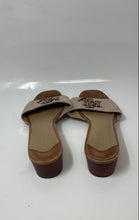 Load image into Gallery viewer, Lauren Ralph Lauren Womens Fay Brown Beige Leather Slip-On Slide Sandals Sz 9.5B