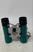 Load image into Gallery viewer, Carson Green Silver 10X25 Center Focus Bridge Compact Binoculars In Black Case