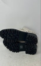 Load image into Gallery viewer, Karl Lagerfeld Womens Pixie White Leather Round Toe Motorcycle Boots Size 8 M