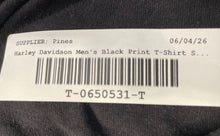 Load image into Gallery viewer, Harley Davidson Mens Black Printed Pullover T-Shirt Size Large