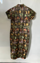 Load image into Gallery viewer, Womens Multicolor Floral Print Chinese Traditional Cheongsam Qipao Dress Sz 2XL