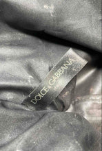 Load image into Gallery viewer, Dolce & Gabbana Beauty Womens Black Velvet Pleated Makeup Bag Worn Stained