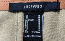 Load image into Gallery viewer, Forever 21 Womens Tan High Rise Back Zip Short A-Line Skirt Size Medium