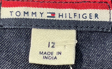 Load image into Gallery viewer, Tommy Hilfiger Womens Blue Jeans Sleeveless Back Zipper Sheath Dress Size 12