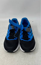 Load image into Gallery viewer, Adidas Boys Runfalcon 5 JP9399 Black Blue Lace-Up Running Shoes Size 13 1/2 K