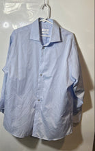 Load image into Gallery viewer, Calvin Klein Mens Light Blue Collared Long Sleeve Dress Shirt Size 16 1/2
