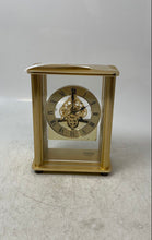 Load image into Gallery viewer, Linden Gold-Tone Decorative Quartz Battery-Operated Analog Desk Clock
