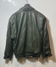 Load image into Gallery viewer, Womens Green Classic Leather Long Sleeve Asymmetric Zip Biker Jacket No Size