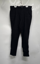 Load image into Gallery viewer, Mario Serrani Womens Black Flat Front Textured Skinny Leg Ankle Pants Size M