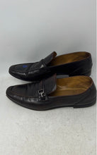 Load image into Gallery viewer, Florsheim Mens Brown Leather Square Toe Slip-On Loafer Shoes Size 45