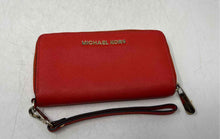 Load image into Gallery viewer, Michael Kors Womens Jet Set Travel Dark Orange Continental Zip-Around Wallet