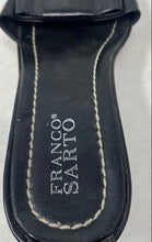 Load image into Gallery viewer, Franco Sarto Womens Black Leather Buckle Wedge Ankle Strap Sandals Size 7 M