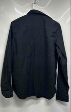 Load image into Gallery viewer, Tahari Mens Black Cotton Collared Long Sleeve Stretch Button-Up Shirt Size M