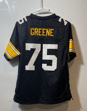 Load image into Gallery viewer, Mitchell & Ness Mens Black Joe Greene #75 Short Sleeve V-Neck NFL Jersey Size S