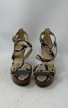 Load image into Gallery viewer, Michael Kors Womens Carmen Brown Black Animal Print Platform Sandals Size 7.5 M