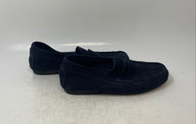 Load image into Gallery viewer, Laurent Effel Mens Blue Moc Toe Slip-On Penny Loafer Shoes Size EUR 39