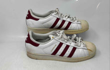Load image into Gallery viewer, Adidas Mens Superstar Foundation White Red Leather Lace-Up Sneaker Shoes Size 12